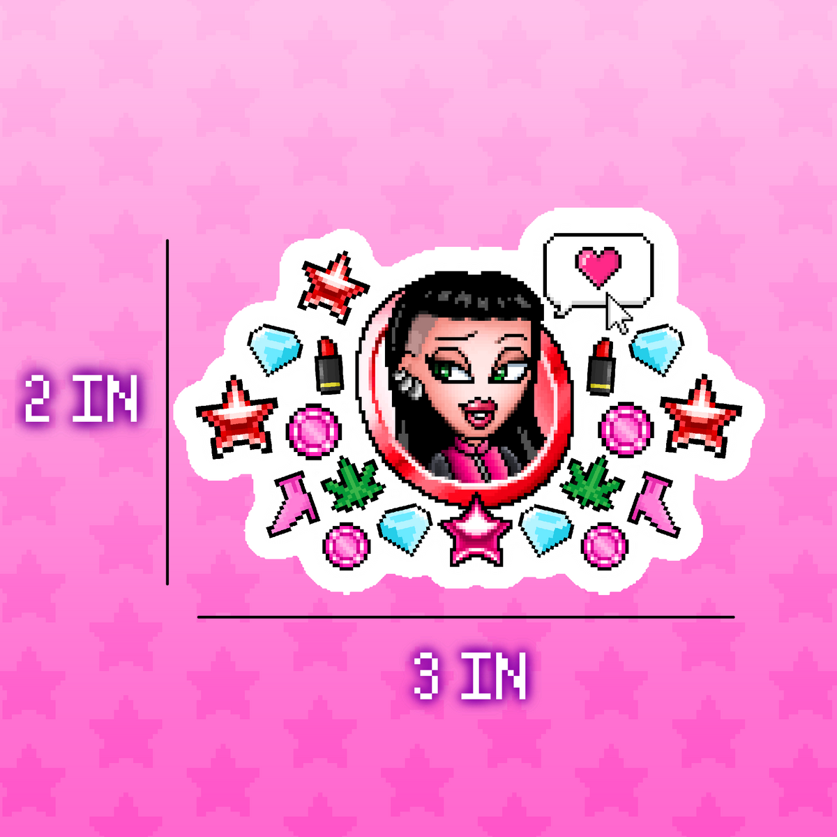 BADASS DIVA STICKERS (4 PACK)