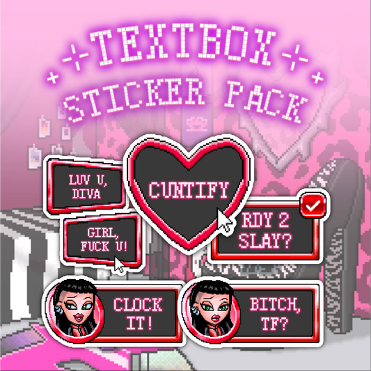 TEXTBOX STICKERS (5 PACK)