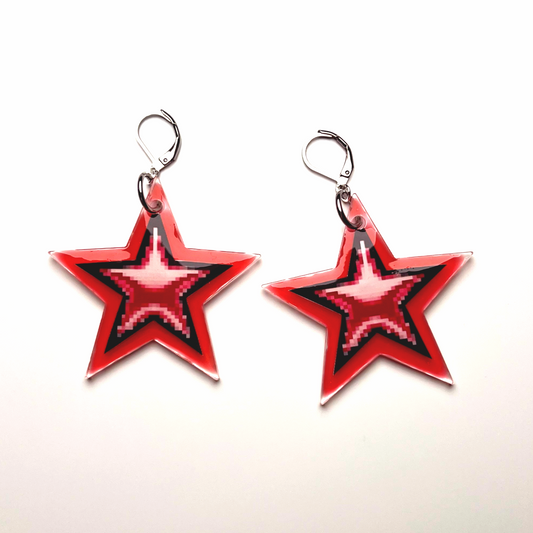 PIXEL STAR EARRINGS